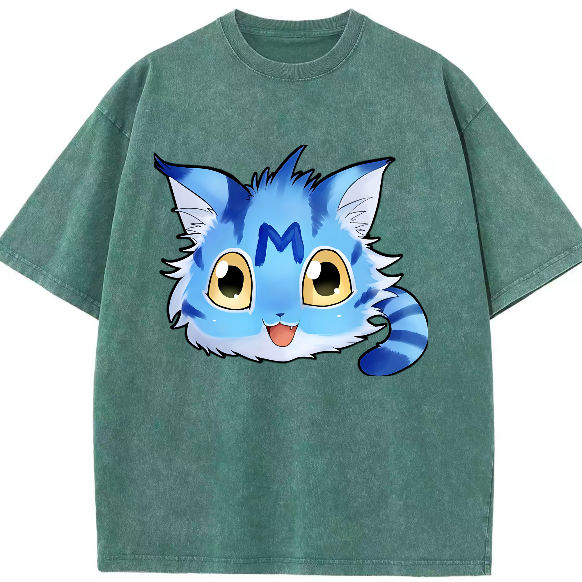 （画像用） Digimon デジタルモンスター/デジモン 綿100% ヴィンテージ風 半袖Tシャツ（フロントプリント）